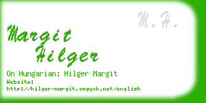 margit hilger business card
